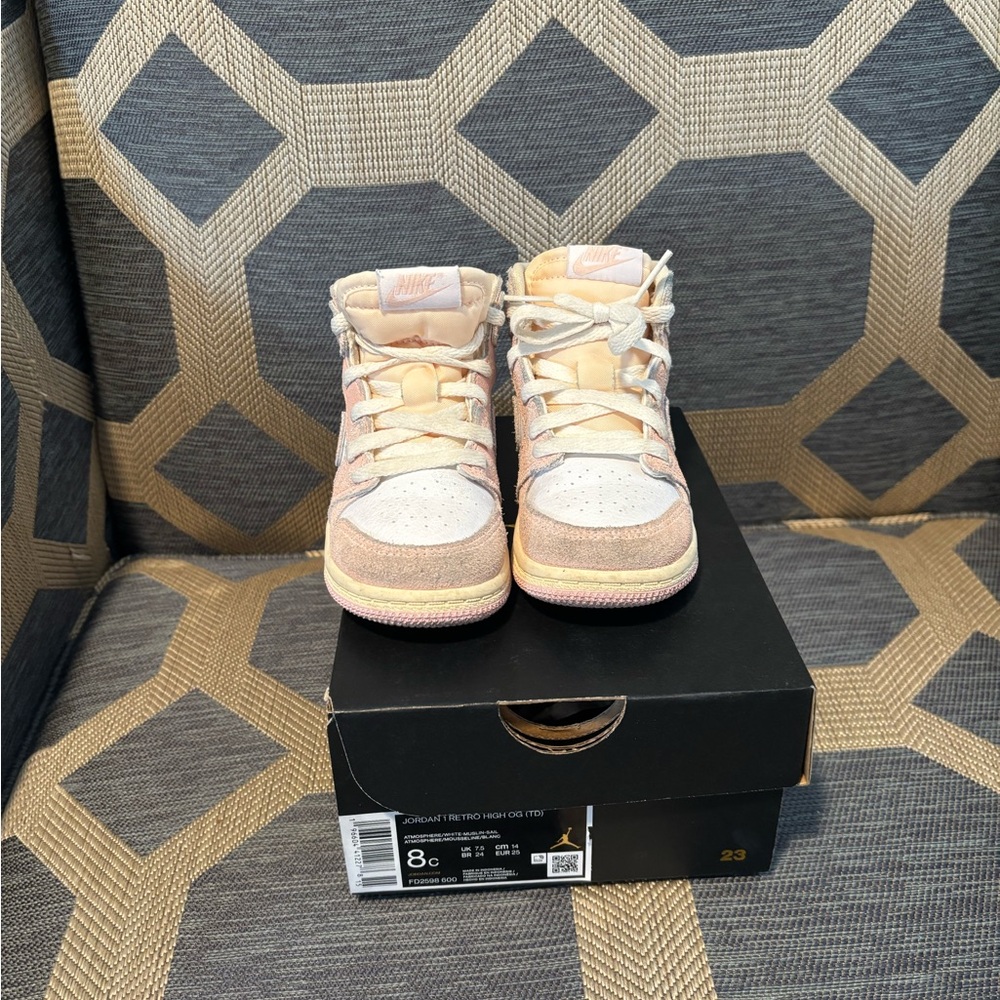 Nike Kids' Pink and Cream Sneakers